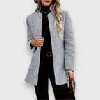 Rosanna - Women's Herringbone Longline Blazer