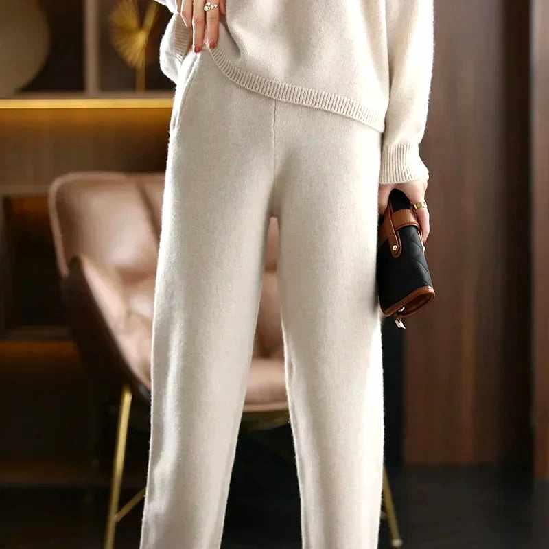 Rumi - Women's Cashmere Polo Knit Set