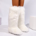 Samantha - Women’s Faux Fur Knee-High Boots 5