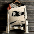 Sarah - Women's Spooky Patchwork Knit Sweater 18