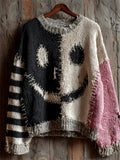 Sarah - Women's Spooky Patchwork Knit Sweater 23