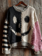 Sarah - Women's Spooky Patchwork Knit Sweater 23