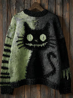 Sarah - Women's Spooky Patchwork Knit Sweater 24
