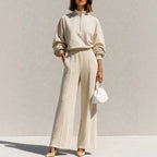 Shaira - Women's High-Neck Lounge Set with Side Pockets 1