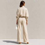 Shaira - Women's High-Neck Lounge Set with Side Pockets 3
