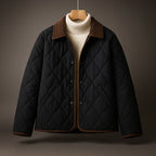 Sheena - Women's Diamond Quilted Button-Front Jacket