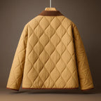 Sheena - Women's Diamond Quilted Button-Front Jacket