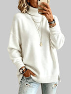 Shelby - Women’s Loose Knit High Neck Sweater  2