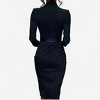 Skye - Women's Belted V-Neck Wrap Dress