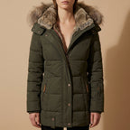 Sofia - Women's Puffer Jacket with Faux-Fur Lined Hood