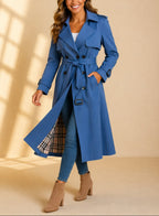Soraya - Women's Double-Breasted Belted Trench Coat