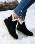Sylvain - Women's Shearling-Cuff Platform Ankle Boots