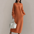 Tabitha - Women's Maxi Sweater Dress with Balloon Sleeves