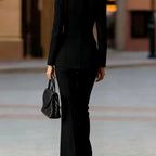 Thelma - Women's Asymmetric Blazer and Pants Suit Set 2
