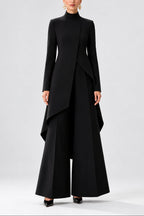 Tina - Women’s Asymmetric Layered Top and Trouser Set 3