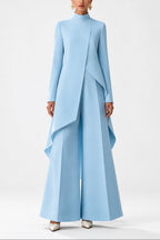 Tina - Women’s Asymmetric Layered Top and Trouser Set 5