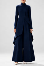 Tina - Women’s Asymmetric Layered Top and Trouser Set 6