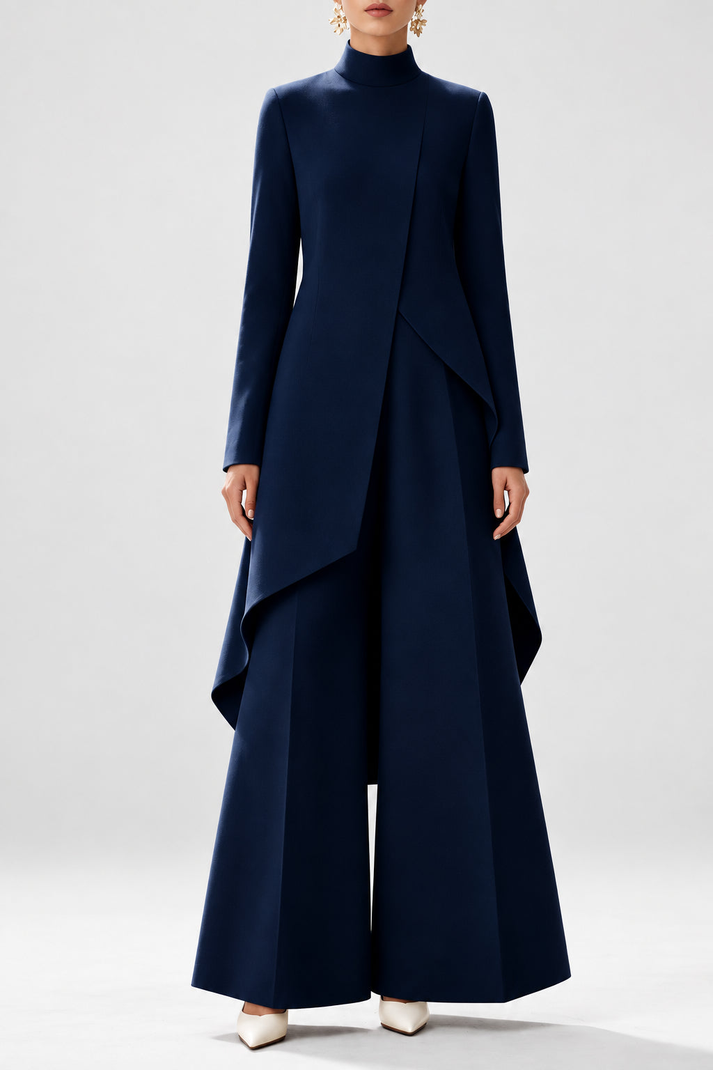 Tina - Women’s Asymmetric Layered Top and Trouser Set 6