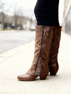 Vera - Women's Lace-Inset Western Boots