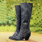 Vera - Women's Lace-Inset Western Boots