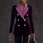Vera - Women's Leopard Print Slim Fit Blazer Jacket 2
