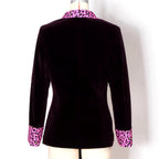 Vera - Women's Leopard Print Slim Fit Blazer Jacket 3
