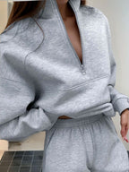 Victoria - Women's Half-Zip Relaxed Fit Matching Sets 6