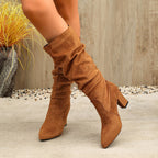 Vionne - Women's Over-The-Knee Boots with Block Heel