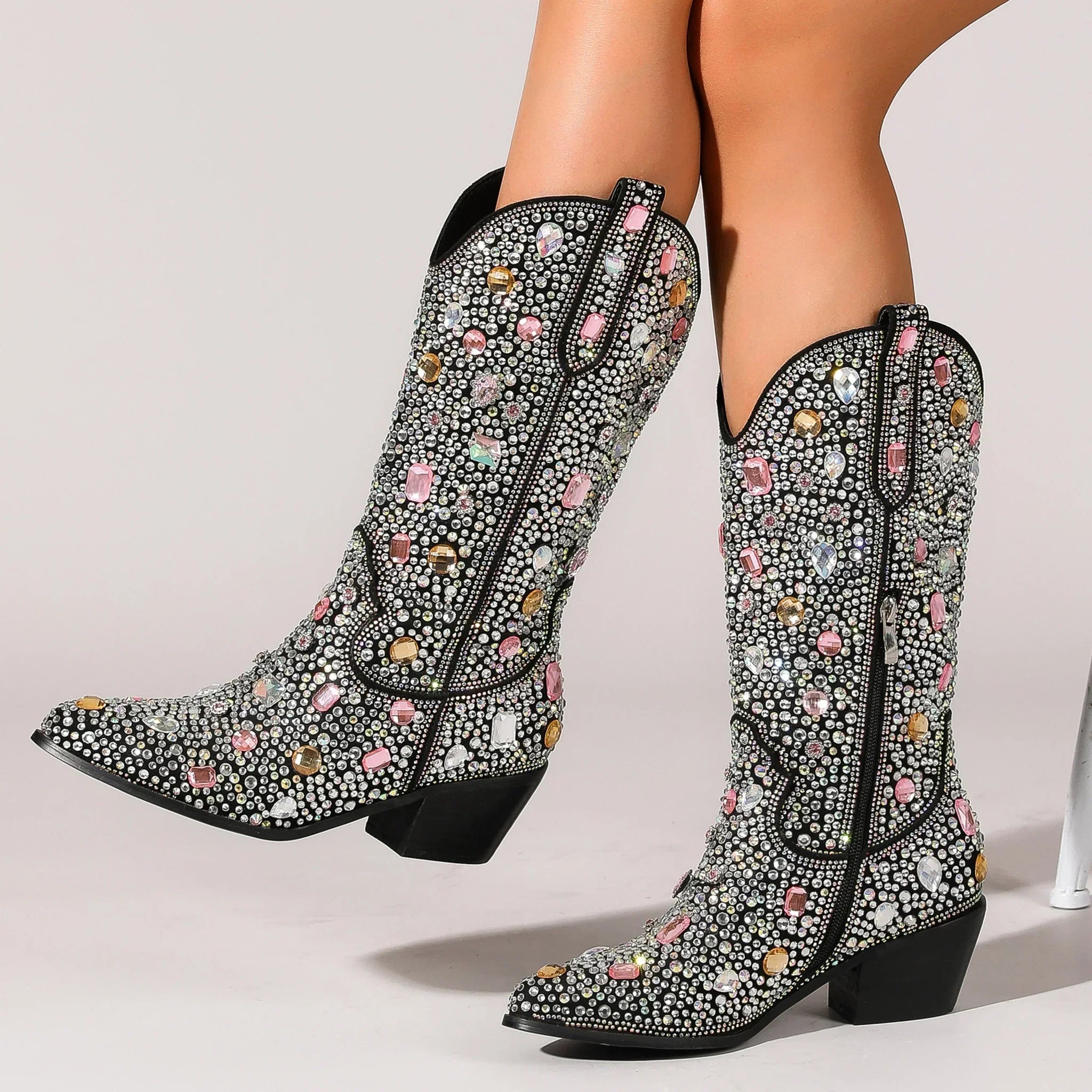 Vivienne - Women's Embellished Western Cowboy Boots