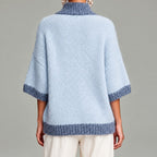 Wendy - Women's Quarter-Zip Oversized Knit Sweater 5