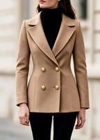 Zoey - Women's Tailored Double-Breasted Wool Blazer 2