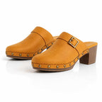 Zyra - Women's Studded Block-Heel Clogs